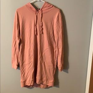 pink sweatshirt dress